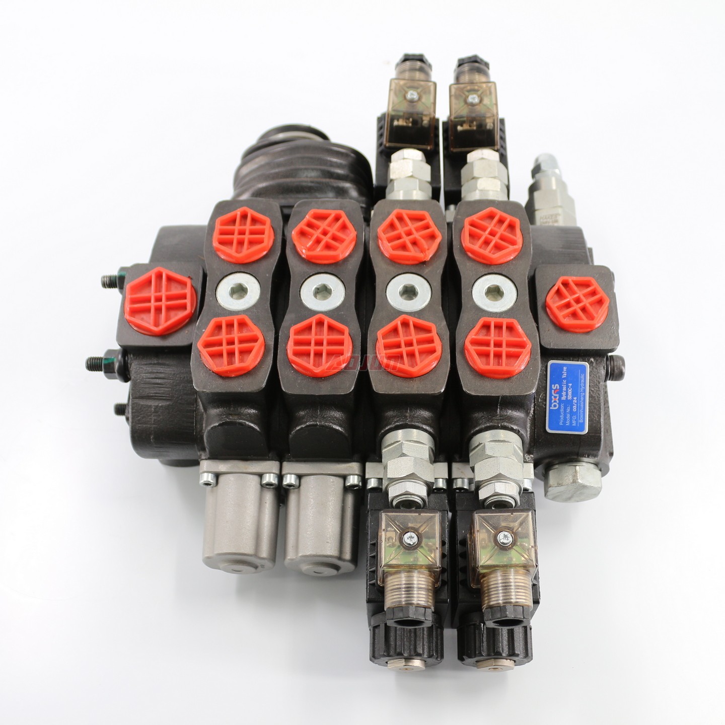 4 Spool Solenoid and Joystick Sectional Directional Valve SD8